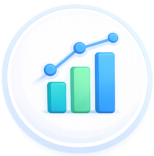 Growth chart icon